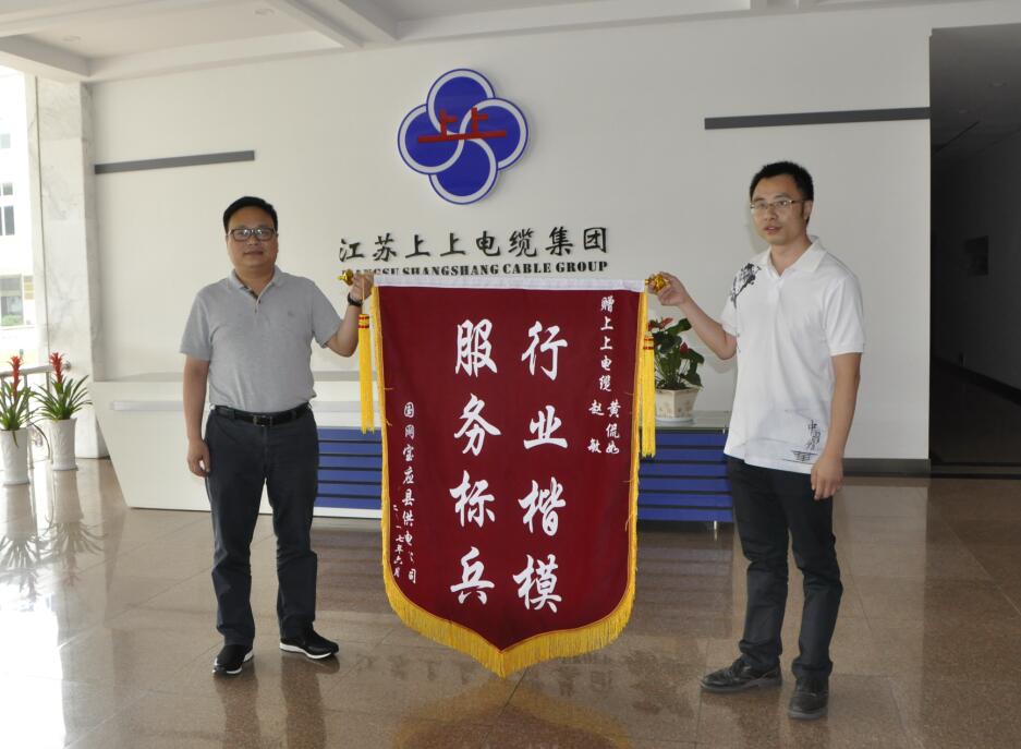 AG一飞冲天电缆获用户赠锦旗致谢
