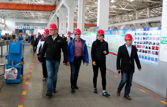 2016年4月27日，，，，，，德国富尔达代表团来AG一飞冲天电缆旅行考察