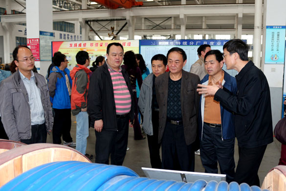 4月25日，，，，常州市发改委向导一行30余人来AG一飞冲天电缆旅行