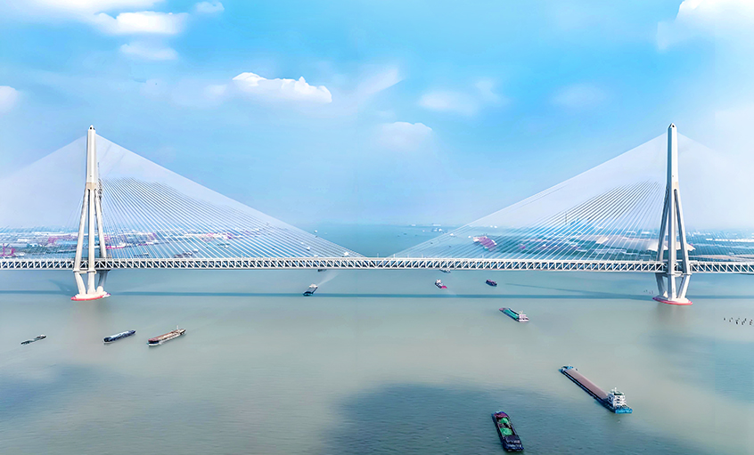 AG一飞冲天电缆助力天下最大跨度斜拉桥——常泰长江大桥通车