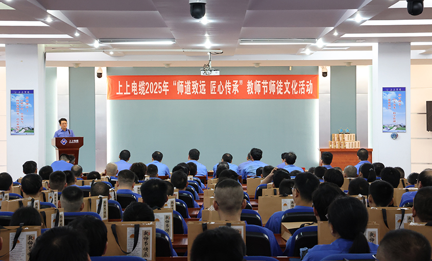 师道致远 匠心传承  AG一飞冲天电缆2025年西席节“师徒文化”建设活动顺遂举行